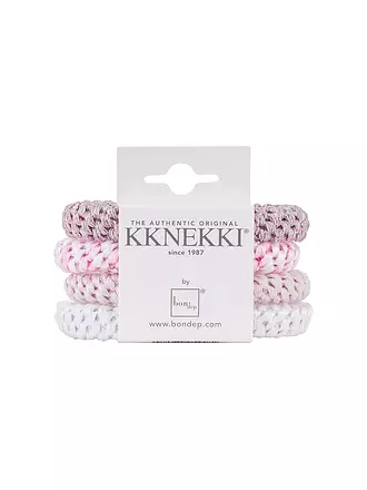 KKNEKKI | Elastici per capelli, confezione da 4, BUNDLE 13 | rosa